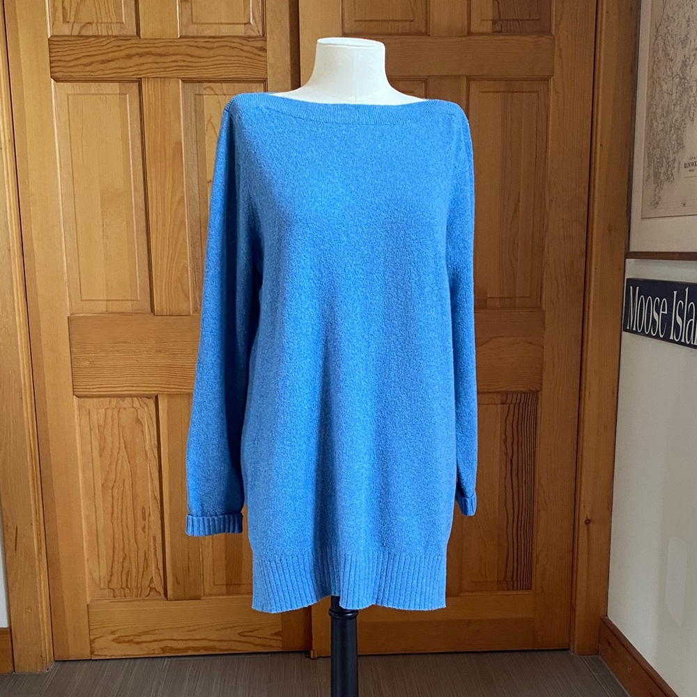 LOFT Vibrant Blue Knit Sweater Tunic